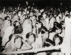 Agra program crowd