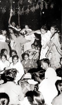 bhava during bhajan in Bangalore